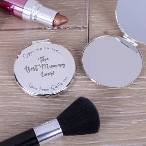 The Best . . . Ever Compact Mirror - Silver Plated