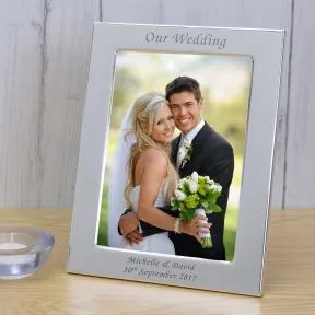 Our Wedding Silver Plated Picture Frame (6