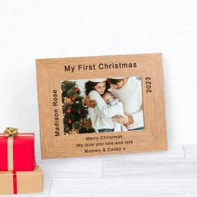 My First Christmas Wood Picture Frame (6