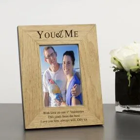 You & Me Wood Picture Frame (6