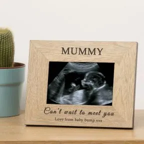 Cant Wait To Meet You Baby Scan Wood Picture Frame (6