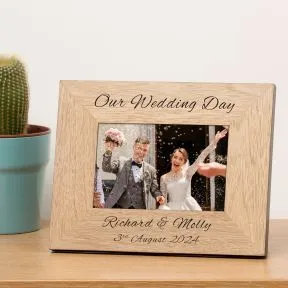 Our Wedding Day Wood Picture Frame (6