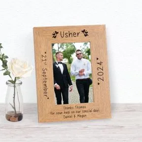 Wedding Party Role Wood Picture Frame (6