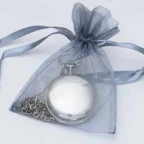 Personalised Pocket Watch - Silver Finish