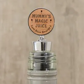 Magic Juice Bottle Stopper - Cherrywood