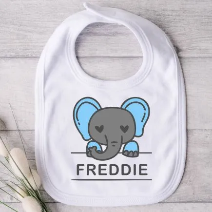 Baby Bib - Cute Elephant