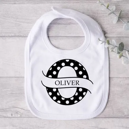 Baby Bib - Initial and Name