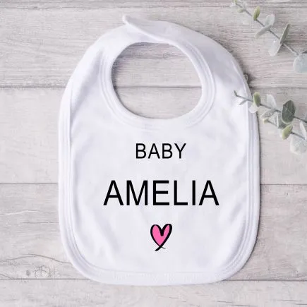 Baby Bib - Heart