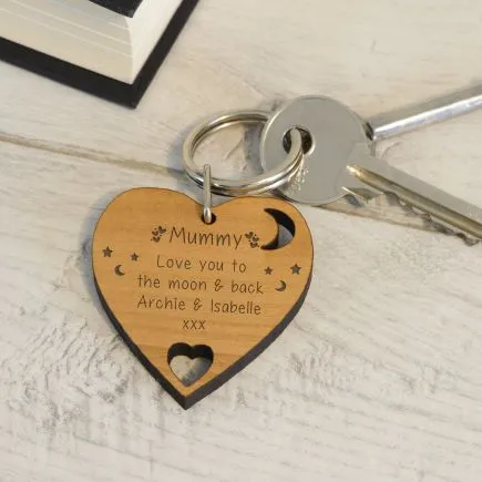 Love You to the Moon and Back Key Ring