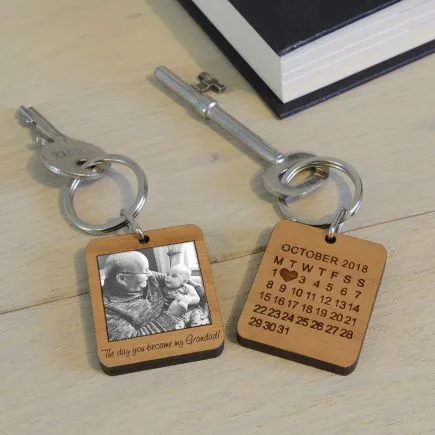 The Day You Became My . . . Photo Upload Key Ring