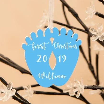 Baby Feet 1st Christmas Decoration