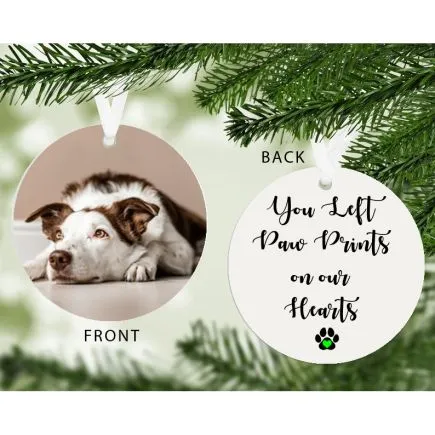 Pawprints on Our Hearts Photo Upload Decoration