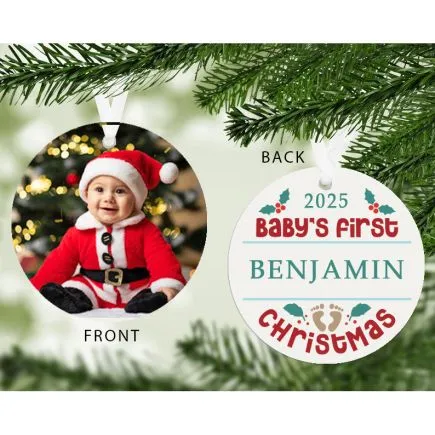 1st Christmas Photo Upload Decoration