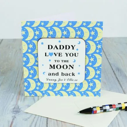 Moon & Back Coaster Card