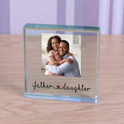 Father & Daughter Glass Token