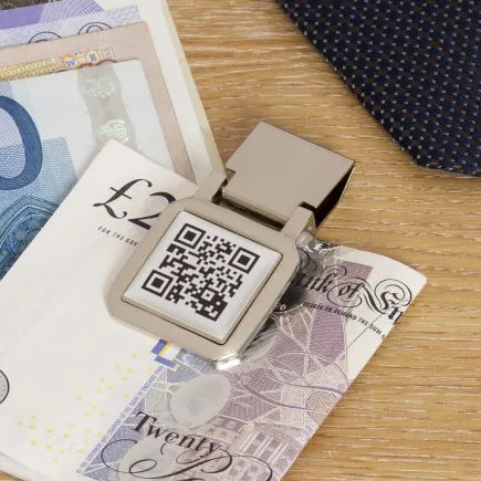 Secret Message QR Money Clip