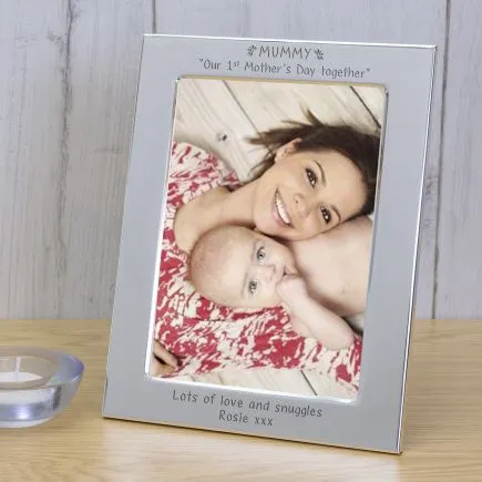 Mummy Our 1st Mother's Day together Silver Plated Picture Frame (6