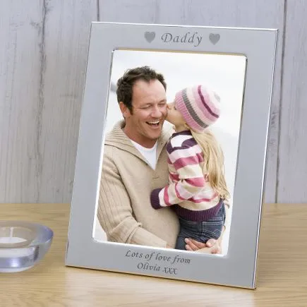 DADDY Silver Plated Picture Frame (6