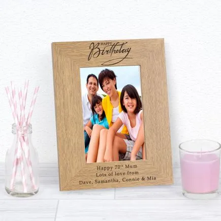 Happy Birthday Wood Picture Frame (6