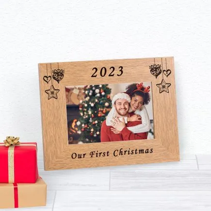 Our First Christmas Wood Frame (6