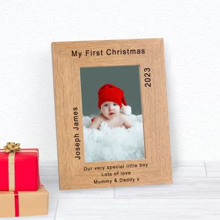 My First Christmas Wood Picture Frame (6