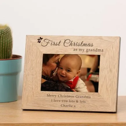 First Christmas as my... Wood Picture Frame (6