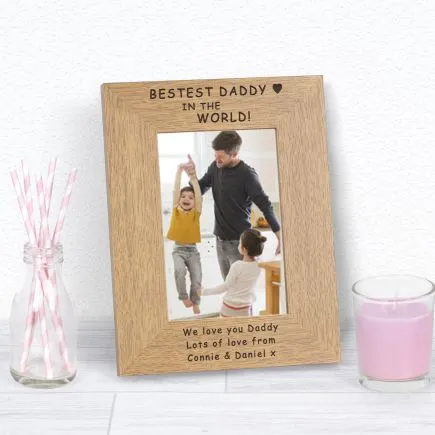 Bestest Daddy in the World Wood Picture Frame (6
