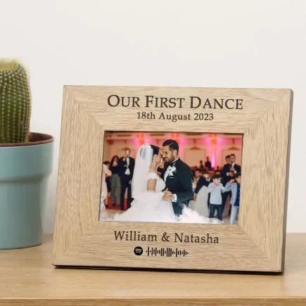 Our First Dance Wood Picture Frame (6