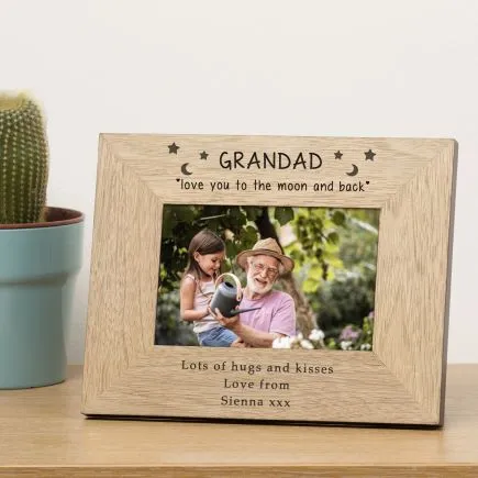 Love You To The Moon Wood Picture Frame (6