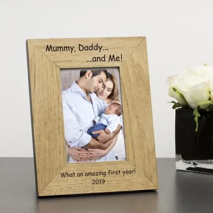 Happy 1st Mother's Day Mummy! Wood Picture Frame (6