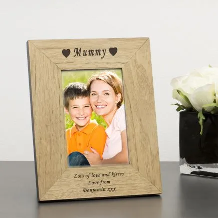 Family Member - Daddy, Mummy etc Wood Picture Frame (6