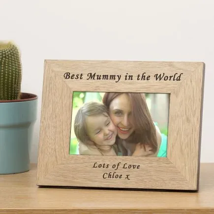 Best Mummy in the World Wood Picture Frame (6