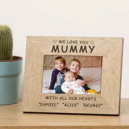 I or WE LOVE YOU...Wood Picture Frame (6
