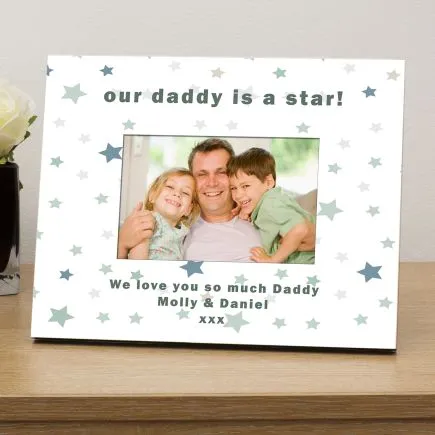 our .....is a star personalised photo frame