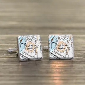 Favourite Place Cufflinks - Silver Finish