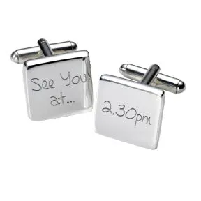 See you at . . . Cufflinks - Silver Finish