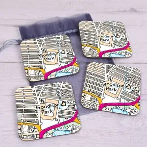 Favourite Place Set of 4 Coasters