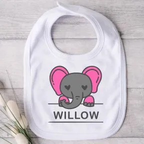 Baby Bib - Cute Elephant