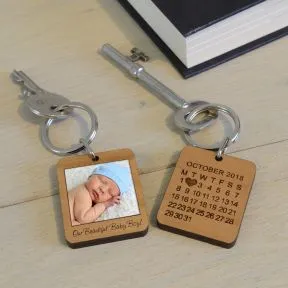 Special Date Photo Upload Key Ring