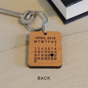 The Day We Became Mr & Mrs Photo Upload Key Ring