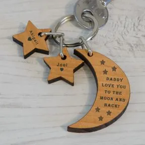 Love You to the Moon & Back Key Ring