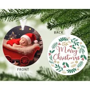 Merry Christmas Photo Upload Decoration