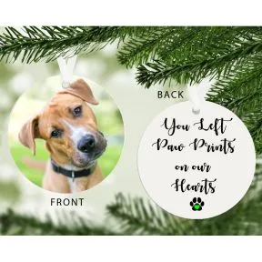 Pawprints on Our Hearts Photo Upload Decoration