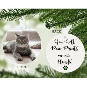 Pawprints on Our Hearts Photo Upload Decoration