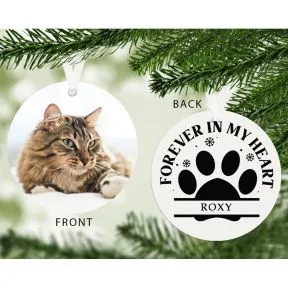 Forever in my Heart Photo Upload Pet Decoration