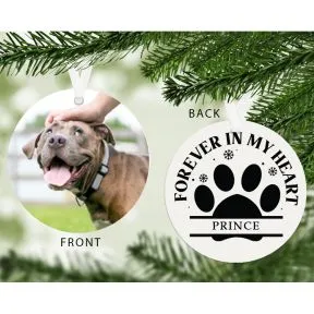 Forever in my Heart Photo Upload Pet Decoration