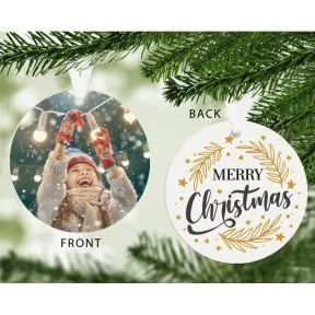 Merry Christmas Photo Upload Decoration