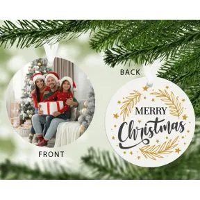 Merry Christmas Photo Upload Decoration
