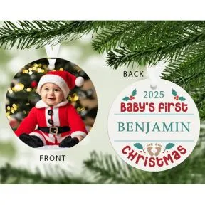 1st Christmas Photo Upload Decoration