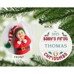 1st Christmas Photo Upload Decoration